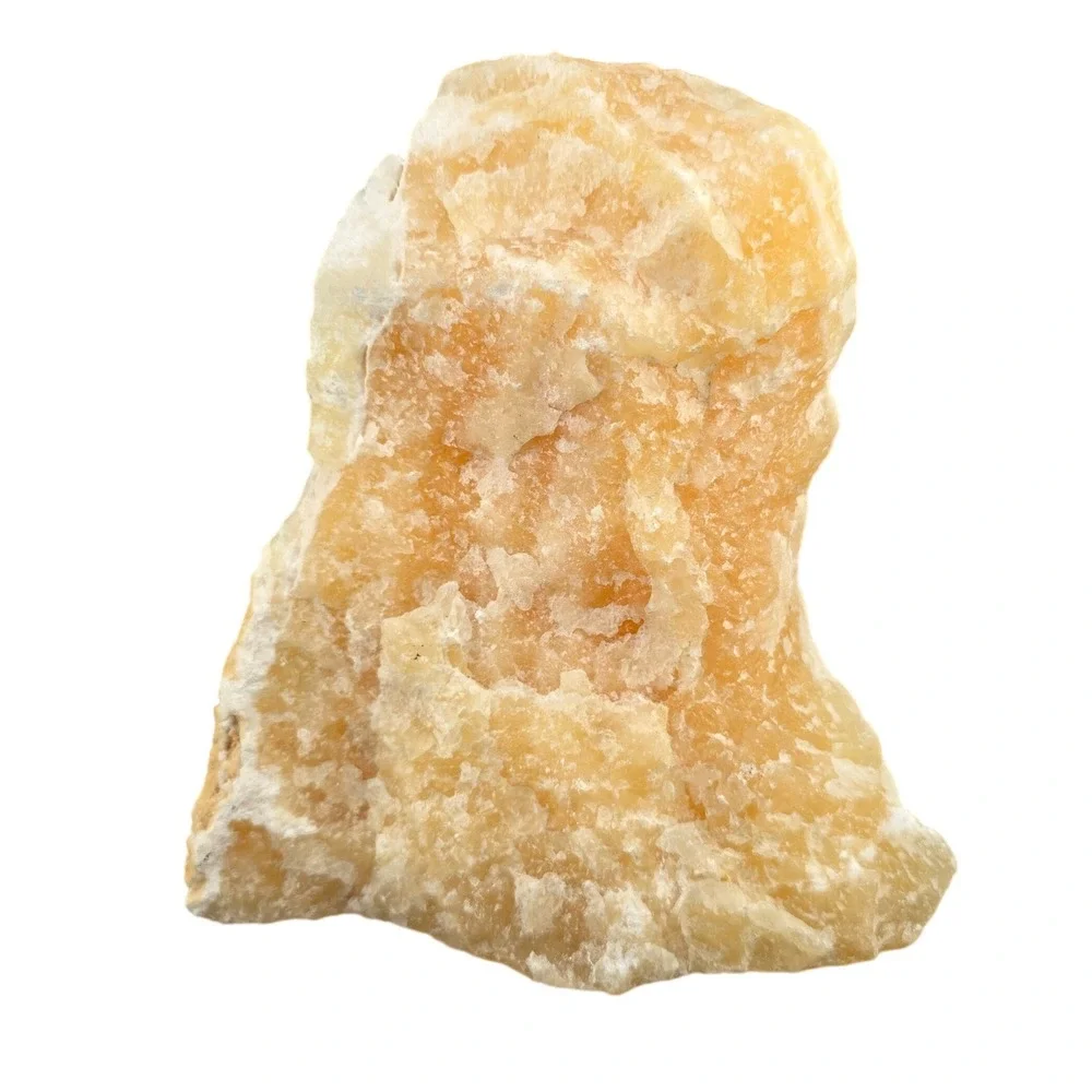 Orange‎ Calcite Bookend Natural Crystal Mineral Specimen Display Hecho En Mexico